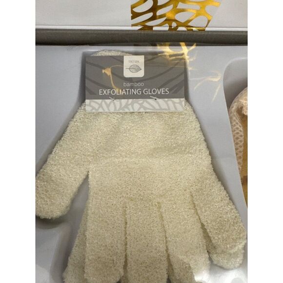 Tru Spa Everyday Spa Set Sea Sponge/Exfoliating Gloves/ Earth Stone Lava Pumice - Picture 4 of 7